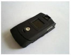 Capa de Protecao Emborrachada para Motorola V3 (Preta)